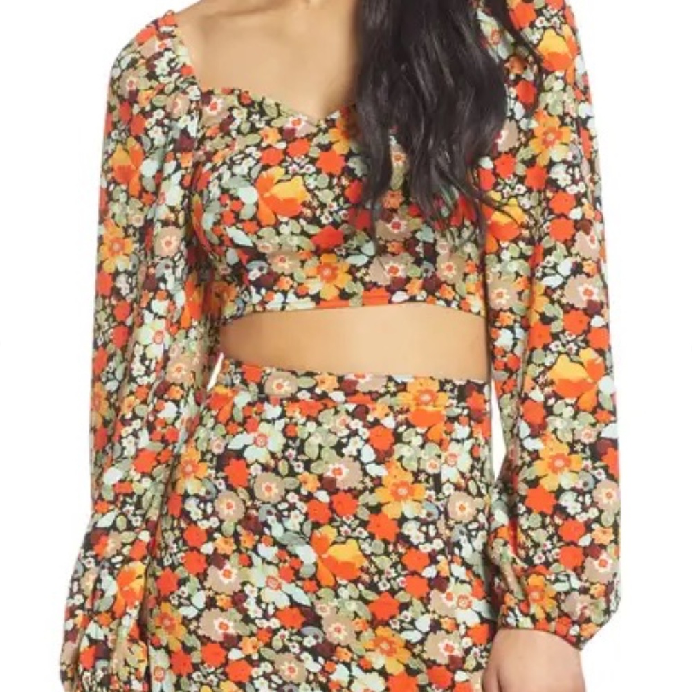 VERO MODA Saga Sweetheart Neck Crop Top